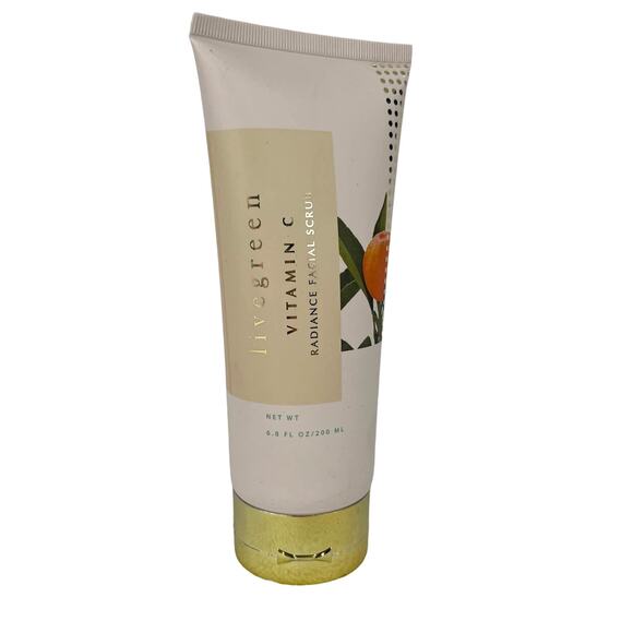Livegreen Vitamin C Radiance Facial Scrub 200 mL / 6.8 oz Sealed New - Picture 1 of 7